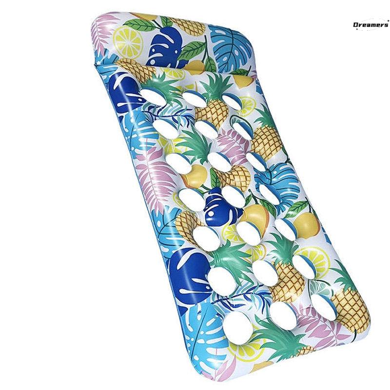 One account in pineapple leaves floats with only one pump##